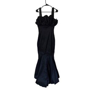 Women's Black Size S Long Mermaid Tail Ballgown‎ Elegant Dress Gala Prom Event
